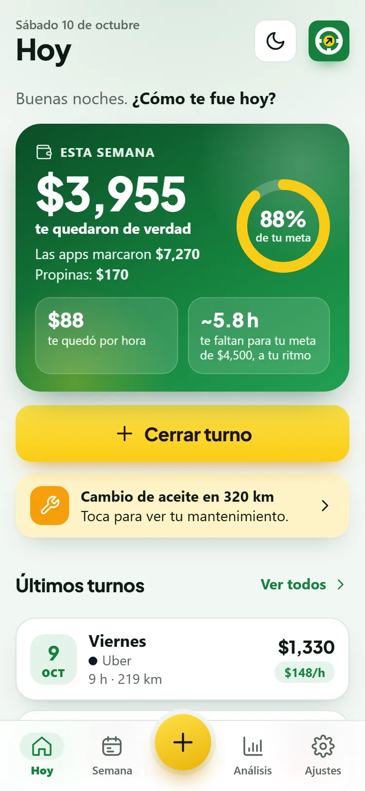 Mi Turno Neto en un celular